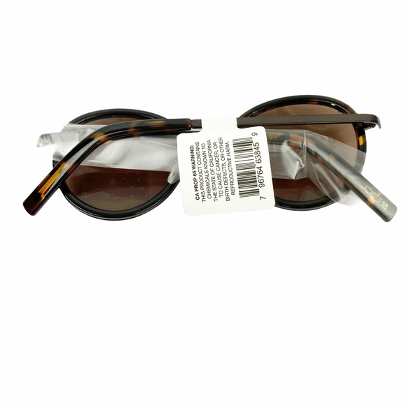 NWT Joe’s Jeans DK Tortoise Round Sunglasses NEW - Picture 5 of 8